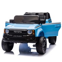 Voiture électrique pour enfants Toyota Prado, 12V 7AH, avec musique et lumières, pour les 2 à 4 ans, en plastique