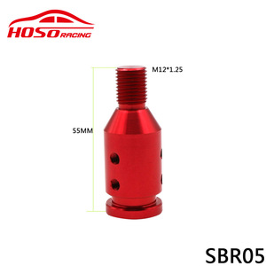 Car <b>Shift</b> <b>Knob</b> Adapter Aluminum Alloy M12X1.25 Universal Red SBR05 - Product Image 5