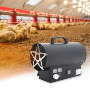 OkyRie 15kw 30kw 50 Kw Propane Butane Industrial LPG Gas Portable Air Heater for Greenhouse Farm Workshop