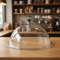 Couvercle en PET transparent de 80 mm de diamètre, uni – Gamme de couvercles en PET – Vente en gros de couvercles en PET pour l'association avec des gobelets et verres en PET