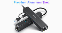 Huhutherlumlumluminum 10Gbps yype C hubs Switch Witch ternet ddapter ybrid 2 en 1 Cable 4 en 1 USub UB 3.1ub UB enen2 para PC C