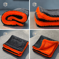 Serviette de séchage en microfibre pour l'entretien automobile, ultra-absorbante, grande capacité, chiffon de déshumidification à boucles torsadées, serviette de lavage de voiture