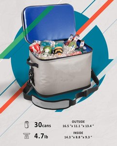 Chất lượng cao mềm mát cách điện bị rò rỉ bằng chứng mềm gói không thấm nước mềm hai mặt túi lạnh cho cắm trại câu cá đường bãi biển túi - Product Image 2