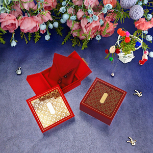 Caja de Joyería de Madera Antigua con Forro de Terciopelo para Guardar Pulseras, Colgantes y Collares - Empaque Vintage - Product Image 3