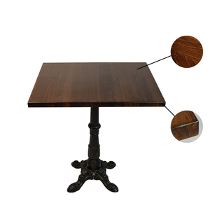 Thiết Kế Hiện Đại Rắn Gỗ Sồi Cạnh Dán Bàn Cà Phê Top Óc Chó Màu Phòng Khách Đồ Nội Thất Nhà - Product Image 3