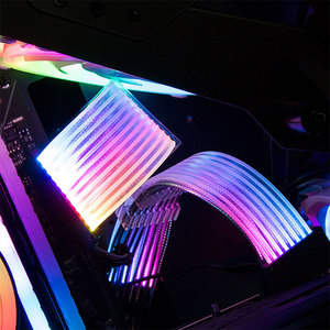 Cable de Extensión para PSU, Módulo RGB, Decoración para Caja de PC, Cable de Alimentación para Placa Base ATX de 24 Pines, Cable de Extensión para PSU - Product Image 2
