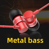 Headphone In-Ear Logam Bass Berat 3.5mm Mikrofon Tuning Kontrol In-line Driver 10mm Kabel 1.2m-Pinduoduos Trendy Flash-sale
