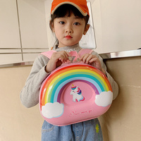 Mochila Infantil de Dibujos Animados con Diseño de Animales, para Niños y Niñas, con Diseño de Huevo, Linda Mochila Arcoíris con Diseño de OVNI