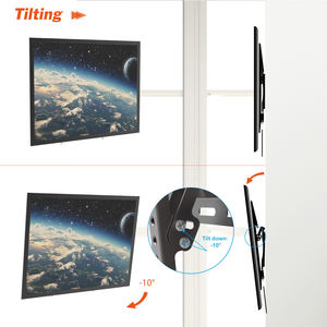 CHARMOUNT Max VESA 600x400 <span class=keywords><strong>Support</strong></span> de montage <span class=keywords><strong>TV</strong></span> <span class=keywords><strong>Support</strong></span> <span class=keywords><strong>mural</strong></span> à profil bas <span class=keywords><strong>pour</strong></span> la plupart des écrans plats de 37 à 75 pouces/fonction d'inclinaison de téléviseur incurvée - Product Image 2