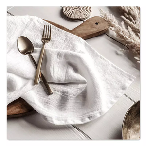 Style nordique haut <span class=keywords><strong>de</strong></span> gamme dîner <span class=keywords><strong>serviette</strong></span> 100% français lin tissu <span class=keywords><strong>serviette</strong></span> Place solide tapis pierre lavé lin tissu <span class=keywords><strong>serviette</strong></span> en gros - Product Image 6