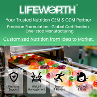 LIFEWORTH Greens Superfood Chews ODM Probiotiques Fibres Supplément Nutritionnel Végétal Marque Privée Digestif Fabricant en Gros