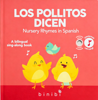 Livre cartonné bilingue espagnol-anglais avec chansons et comptes à rebours musicaux pour l'apprentissage des langues des tout-petits, avec gaufrage pour l'éveil parent-enfant