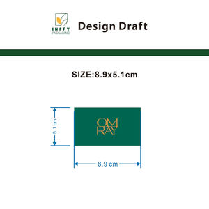 Tarjeta de Felicitación Empresarial Ecológica de Papel Recubierto con Impresión de Logotipo en Lámina de Lujo de 15x10 cm, Invitación, Embalaje, Sobre, Serigrafía - Product Image 6