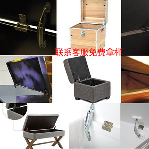 Charnière de sécurité Runxin à bras long, moyen ou court, charnière à ressort, support de couvercle d'armoire, tige de traction en acier laminé à froid, charnières de meubles - Product Image 1