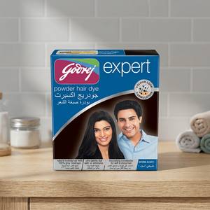 Coloration capillaire GODREJ (IND) 10GM X 72 Poudre noire naturelle - Coloration temporaire permanente pour tous types de cheveux - Product Image 3