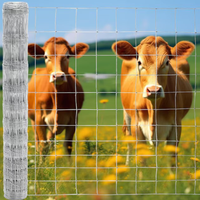 Clôture en fil métallique galvanisé à chaud pour bétail, clôture en maille verrouillable pour bovins, moutons, chevaux, cerfs, pâturages, ranchs