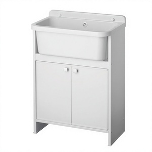 อ่างล้างหน้าแบบตั้งพื้นทรงกลมหินอ่อนสำหรับห้องน้ำ โรงแรม วิลล่า - Product Image 4