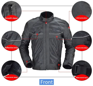 Ropa de Motociclismo Personalizada, Chaqueta de Motociclismo Impermeable y Reflectante para Hombre, Resistente al Viento - Product Image 2