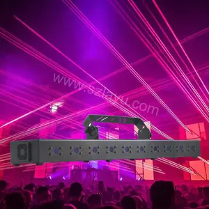 2023 מכירה לוהטת לייזר אדום ירוק כחול rgb DJ דיסקו קרן 10 קרן ראש לייזר בר לייזר אור