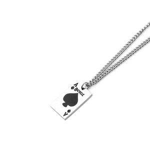 Collana a catena <span class=keywords><strong>girocollo</strong></span> a maglie da <span class=keywords><strong>uomo</strong></span> con carta da gioco a strati per regali di gioielli per feste - Product Image 6