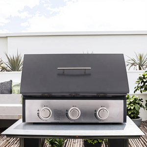 Grande poêle de cuisson en porcelaine antiadhésive à haute température avec <span class=keywords><strong>plancha</strong></span> enduite de poudre <span class=keywords><strong>émaillée</strong></span> pour la maison et l'extérieur - Product Image 4