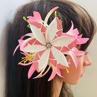 NOUVEAU Plumeria pince à cheveux Mousse fleur Lys griffe accessoires Artificielle Île frangipanier hibiscus danse fête graduation mariage