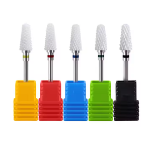 Ensemble de fraises en céramique pour perceuse à ongles électrique, outils de polissage pour manucure - Product Image 1