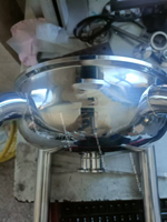 SS304 Sanitaire Triclamp 12 "X 6" Réducteur d'arc gainé avec quatre pattes et roulettes pour kits d'extracteurs de 5lb