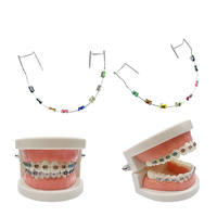 YOUYA DENTAL Appareils orthodontiques colorés (1 paire) avec fils et supports