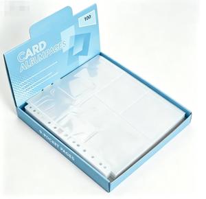 Premium Clear 9 Pocket Card Storage Pages 3 Ring Trading Card Protector Sleeves for TCG Game Sports Cards - Product Image 1