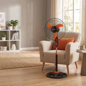16 Inch <b>Stand</b> <b>Fan</b> With Remote Control Pedestal Cooling for Southeast Asia Home Use Energy Saving OEM High Airflow Performance Wi - Product Image 3