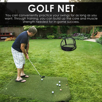 3 Paket Set Jaring Latihan Golf Pop Up Besar Sedang Kecil dengan Tiang Penahan, Tas Jinjing, untuk Indoor & Outdoor, OEM Grosir