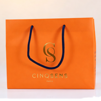 Sac en papier de luxe rectangulaire durable pour gâteaux, avec poignée en corde de coton, longueur personnalisable, impression de logo, écologique, pour vin