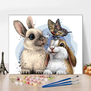 Paint by Numbers for Adults Children Kids' <strong>Painting</strong> by Numbers <strong>Rabbit</strong> - Product Image 1