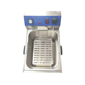 Équipement <span class=keywords><strong>de</strong></span> cuisine commercial Marmite à frire en acier inoxydable Marmite à friteuse électrique 8L pour la friture <span class=keywords><strong>de</strong></span> frites et <span class=keywords><strong>de</strong></span> <span class=keywords><strong>poulet</strong></span> - Product Image 2