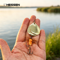 Leurre Spinner OEM 9cm 11g en Acier Carbone pour Pêche au Bar, Saumon, Marlin en Eau Douce et Salée