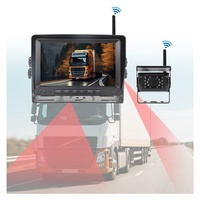 Sistema de Cámara de Reversa Inalámbrica de 7 Pulgadas para RV, Monitor de Espejo Retrovisor para Remolque, Camión, DVR Móvil con Grabación, Tablero de Instrumentos