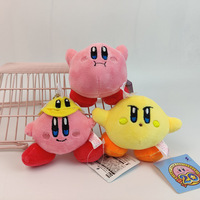 Prix pas cher Kawai Kirby peluche peluche Toys6 Styles Kirby peluche porte-clés