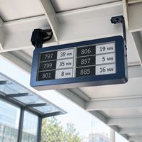 Letrero Electrónico para Parada de Autobús con Energía Solar y Papel Electrónico, con Consumo de Energía Ultrabajo