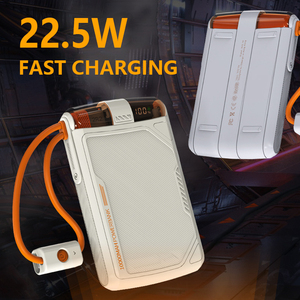 Banque d'alimentation mobile à charge rapide 22.5W <span class=keywords><strong>10000</strong></span> mah banque d'alimentation portable avec <span class=keywords><strong>c</strong></span>âble type <span class=keywords><strong>c</strong></span> et 8 broches - Product Image 2