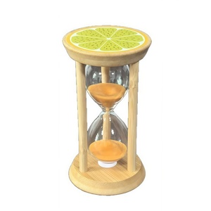 Sablier en bois moderne et écologique personnalisé, portable et léger, avec intervalles de 1/3/5/10/15/20/30 <span class=keywords><strong>minutes</strong></span> pour l'apprentissage/les cadeaux - Product Image 4