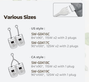 Manta calefactora eléctrica Jacquard Sherpa Fleece y Sherpa Fleece, manta lavable a máquina para <span class=keywords><strong>cama</strong></span>, calentador eléctrico - Product Image 4