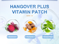 Patch transdermique B-Complex Vitamine C Glutathion 8-12H pour le bien-être après une soirée, confort le lendemain matin