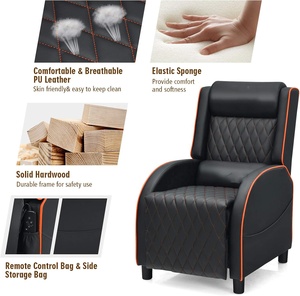 Canapé de cinéma à domicile populaire en Amérique du Sud Canapé inclinable de jeu Canapé simple ergonomique de style course avec massage - Product Image 5