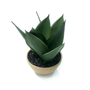 Plante Serpentine Artificielle en Pot en Fibre de Cellulose, Plantes Artificielles en Pot, Plante Sansevieria Artificielle pour la Décoration Intérieure de la Maison, de la Cuisine, de la Chambre et du Bureau - Product Image 2