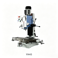 Machine à fraiser industrielle YH45 pour usinage 3-en-1, type banc, pour réparation et fabrication de pièces de précision, fraiseuses manuelles