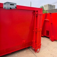 Nouveau conteneur de chantier de 15 yards, bac à déchets robuste en acier doux, bac de recyclage de déchets solides avec garantie galvanisée d'un an