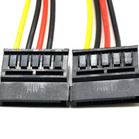 Cable Adaptador Molex PH5.08mm de 4 Pines a SATA para Uso Electrónico en Computadoras, Conductor de Cobre Estañado, Aislamiento de PVC
