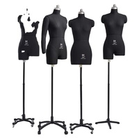 Mannequins haute couture pour hommes et femmes avec support en plastique pour le haut du corps Formes de robes exclusives