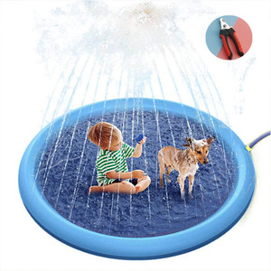 Dog Cool Toys Splash Pad for Dogs Anti-Slip Pool for <b>Large</b> Dogs Thickened Durable Outdoor Water Play <b>Mat</b> Summer Sprinkler Toy - Product Image 4